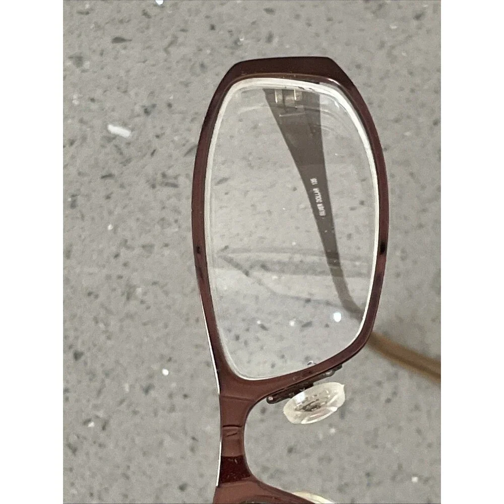Silver Dollar Eyeglasses Frames Cafe 374 #1 Bronze brown Rectangle 52-17-135